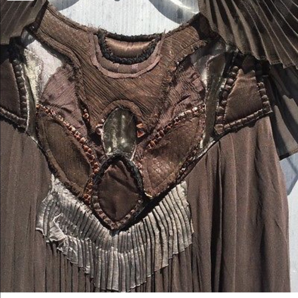 BCBG Max Azria Runway Brown Maxi Dress XXS - Picture 2 of 6